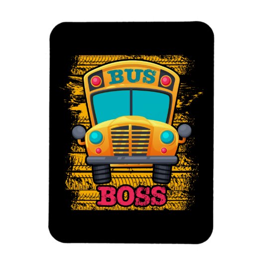 Bus boss - schoolbuswaardering magneet (Verticaal)