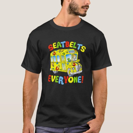 Bus Busman, iedereen grappige schoolbus T-shirt (Voorkant)
