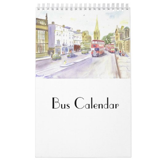 Bus Calendar Kalender (Hoes)