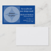 Bus. Carte - Cercles et graphique en diamant (Devant / Derrière)