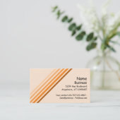 Bus. Carte - Cinq lignes orange diagonales (Debout devant)