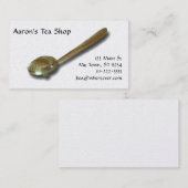 Bus. Carte - Cuillère à thé (Devant / Derrière)