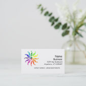 Bus. Carte - feuilles de roue couleur (Debout devant)