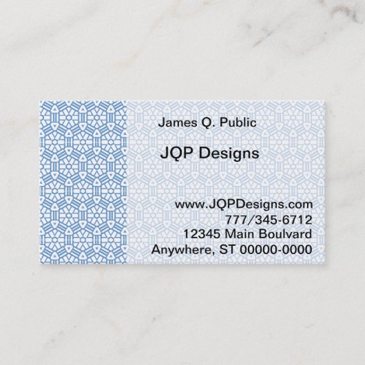 Bus. Carte - Hexagon & Barres (v.2) (Devant)