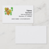 Bus. Carte - marguerites 3D (Devant / Derrière)