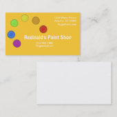 Bus. Carte - Palette de peinture (Devant / Derrière)