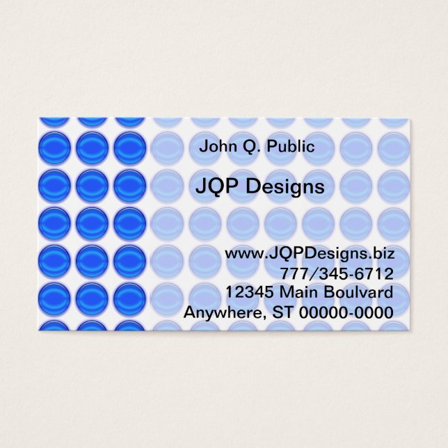 Bus. Carte - Points bleus (Devant)
