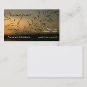 Bus. Carte - Silhouette Grass (Devant / Derrière)