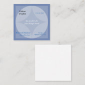 Bus. Carte (sq) - Cercles et Diagramme (Devant / Derrière)