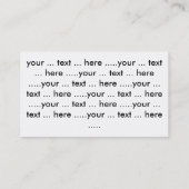 Bus. Carte - Tern (Dos)