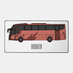 Bus cartoon illustratie bureaumat