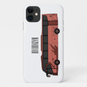 Bus cartoon illustratie Case-Mate iPhone case (Achterkant)