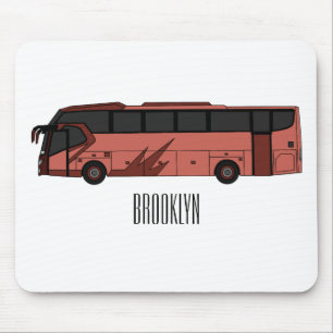 Bus cartoon illustratie muismat