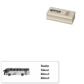 Bus cartoon illustratie 	rubberstempel (Gestempeld)
