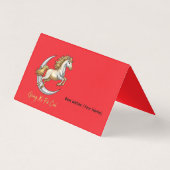 Bus d'affaires en marbre année du cheval doré luxe (Back)