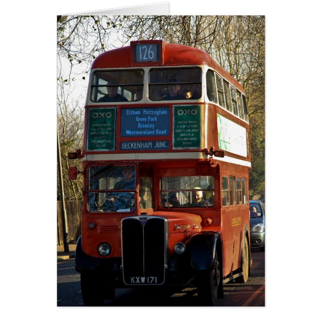 Bus de Londres - Vintage (Devant)