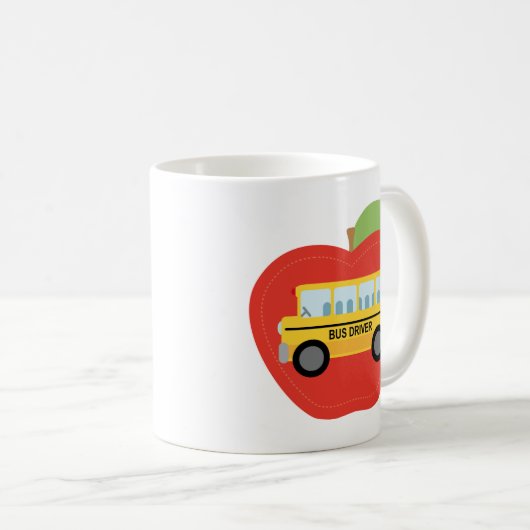 Bus Driver Apple Cadeft Koffiemok (Voorkant rechts)