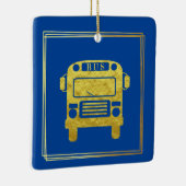 Bus Driver Appreciation Day Golden Ornament (Rechts)