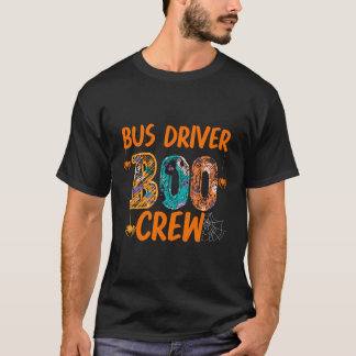 Bus Driver Boo Crew Grappige School Halloween Kost T-shirt