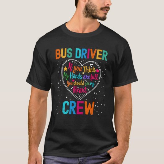 Bus Driver Crew Appreciation Week Back to School H T-shirt (Voorkant)