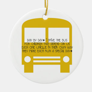 Bus Driver Day door Dag Yellow Bus Keramisch Ornament