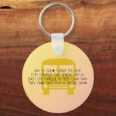 Bus Driver Day door Dag Yellow Bus Sleutelhanger (Voorkant)