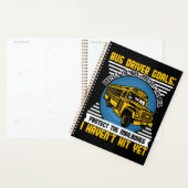 Bus Driver Funny Terug naar school Planner (Display)