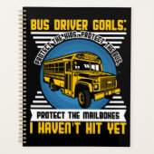 Bus Driver Funny Terug naar school Planner (Voorkant)