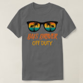 Bus Driver Off Duty Funny Bus Drift T-shirt (Design voorkant)