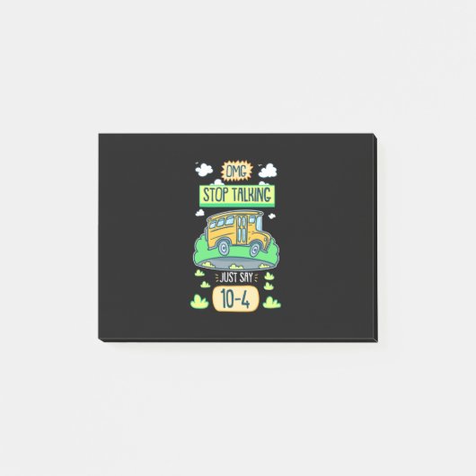 Bus Driver Omg Stop Talking Post-it® Notes (Voorkant)