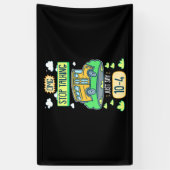 Bus Driver Omg Stop Talking Spandoek (Verticaal)