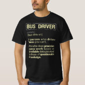 Bus Driver Real American Definition T-shirt (Voorkant)