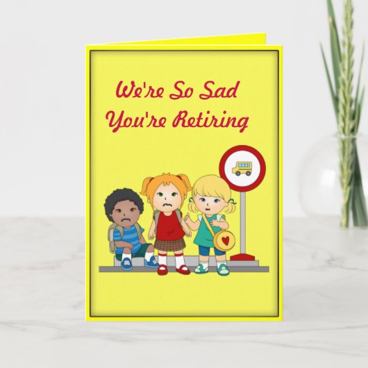 Bus Driver Retirement Kaart (Voorkant)