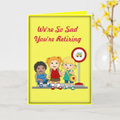 Bus Driver Retirement Kaart (Gele Bloem)