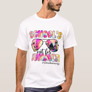 Bus Driver Uit Voor Zomer Tie Dye Sungles T-shirt