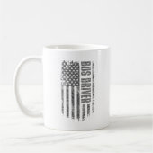 Bus Driver USA Flag Distressed design Koffiemok (Links)