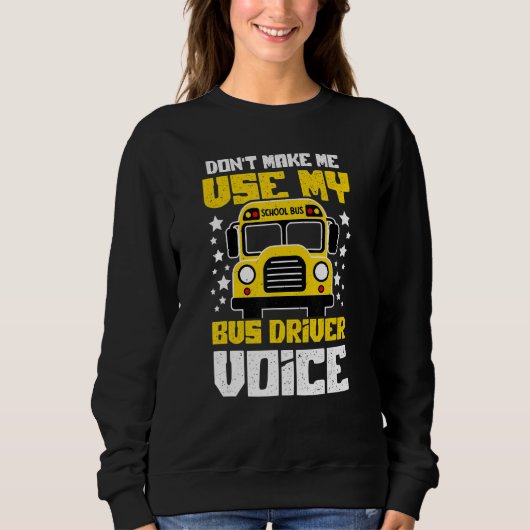 Bus Driver Voice Back to School Bus Driver Trui (Voorkant)
