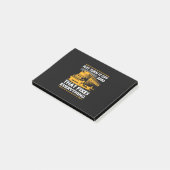 Bus-driver zet hem uit post-it® notes (Schuin)