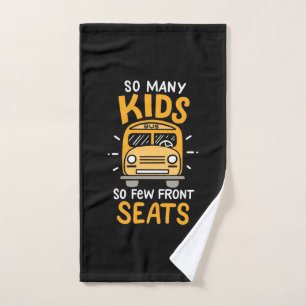 Bus driver Zoveel Kinderen Handdoek