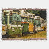 BUS GRAVEYARD THROW BLANKET DEKEN (Voorkant)