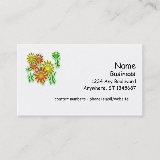 Bus. Kaart - 3D-serie Visitekaartje (Voorkant)