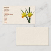 Bus. Kaart - Daffodil Visitekaartje (Voorkant / Achterkant)