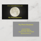 Bus. kaart - maan visitekaartje (Voorkant / Achterkant)