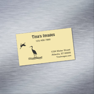 Bus. Kaart (mag) - Shore Birds Visitekaartje Magneet