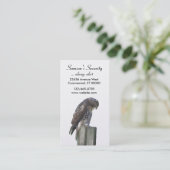 Bus. Kaart - valk Visitekaartje (Staand voorkant)