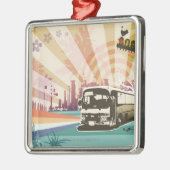 Bus Metalen Ornament (Links)