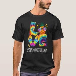 Bus Monitor Love Pineapple Summer Off Duty Stropda T-shirt
