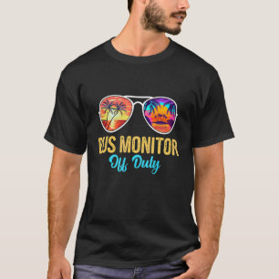 Bus Monitor off Duty Sunbril Palm Tree T-shirt