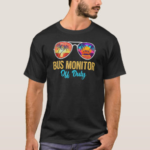 Bus Monitor off Duty Sunbril Palm Tree T-shirt