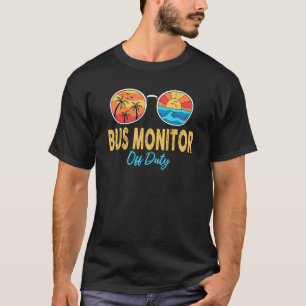 Bus Monitor off Duty Sunbril vorige dag op school T-shirt